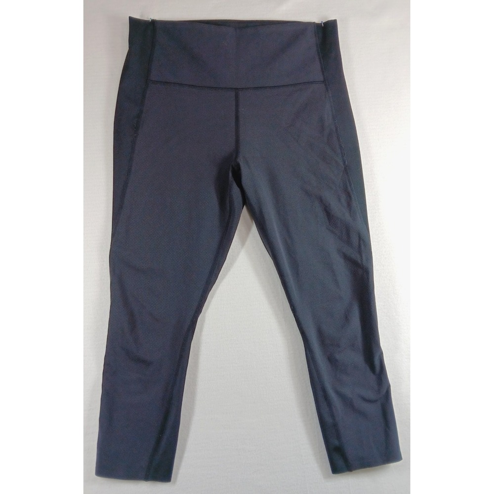 Athleta Womens Capri‎ Black Leggings Size XS Zip Pocket Gym Running Stretch